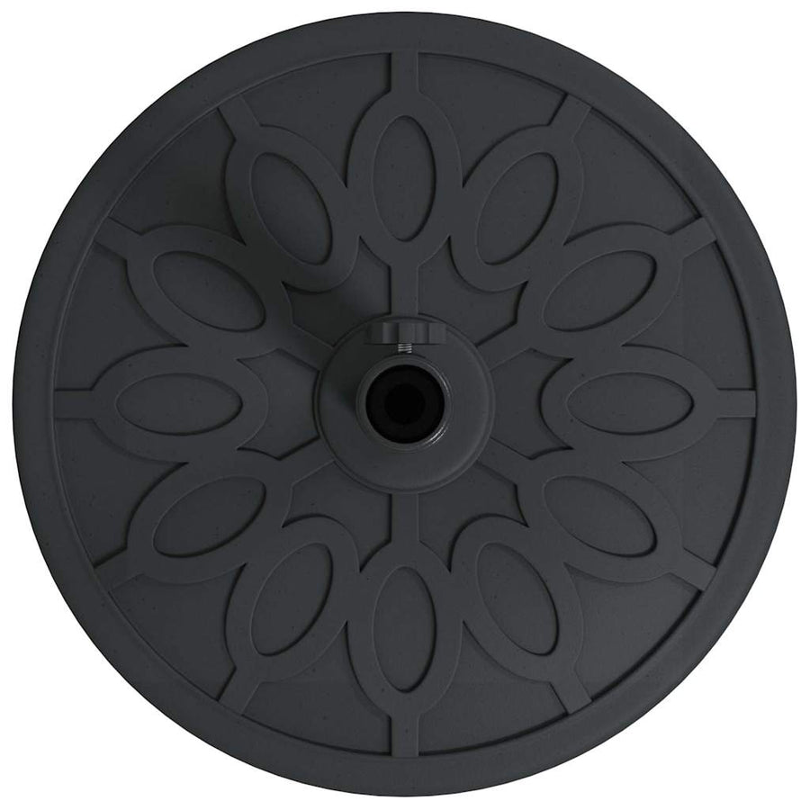 Parasolvoet Zwart Ø38-48 mm PE en beton en ijzer