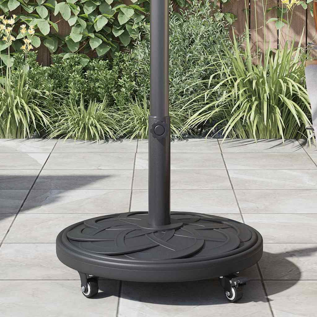Parasolvoet Zwart Ø38-48 mm PE en beton en ijzer