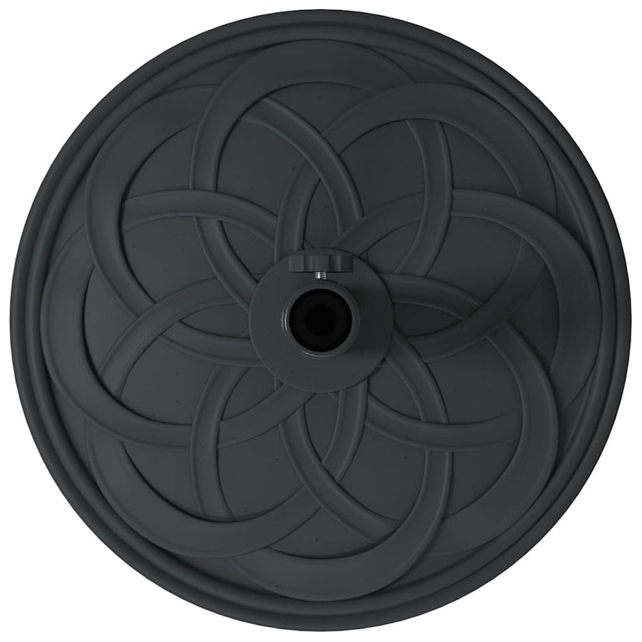 Parasolvoet Zwart Ø38-48 mm PE en beton en ijzer