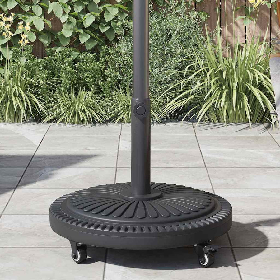 Parasolvoet Zwart Ø38-48 mm PE en beton en ijzer