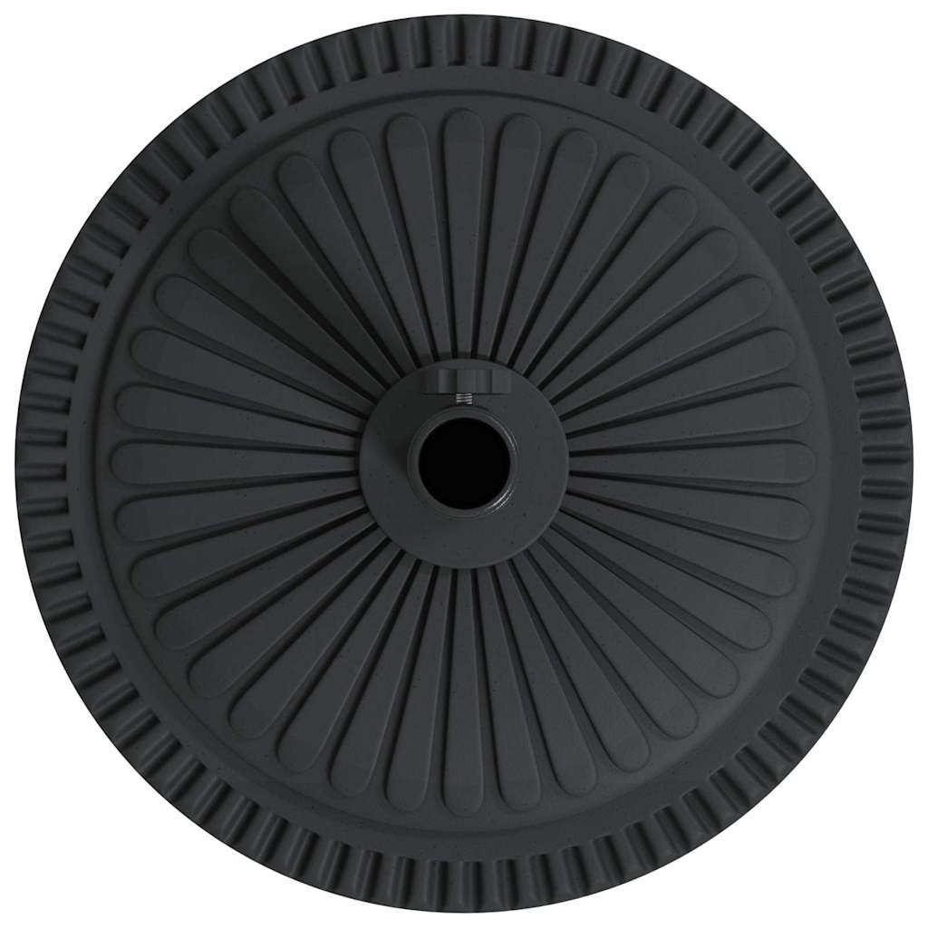 Parasolvoet Zwart Ø38-48 mm PE en beton en ijzer