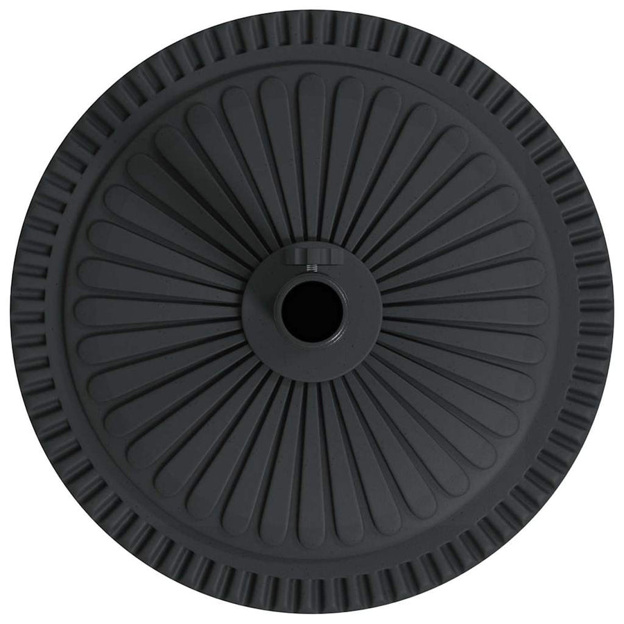 Parasolvoet Zwart Ø38-48 mm PE en beton en ijzer