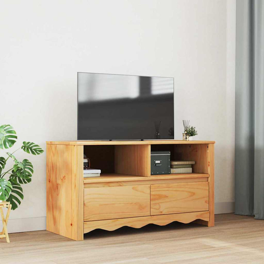 TV Kast Drammen Eiken 99 x 43 x 55 cm Massief grenenhout
