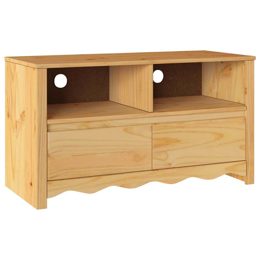 TV Kast Drammen Eiken 99 x 43 x 55 cm Massief grenenhout