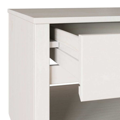 Salontafel Drammen Wit 99 x 55 x 45 cm Massief grenenhout