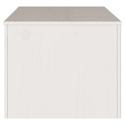 Salontafel Drammen Wit 99 x 55 x 45 cm Massief grenenhout