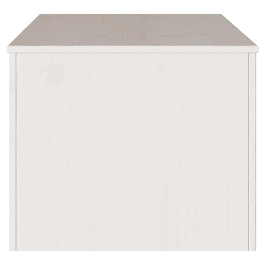 Salontafel Drammen Wit 99 x 55 x 45 cm Massief grenenhout