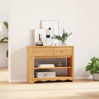 Wandtafel 89,5x37x73 cm massief grenenhout eiken