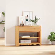 Wandtafel 89,5x37x73 cm massief grenenhout eiken