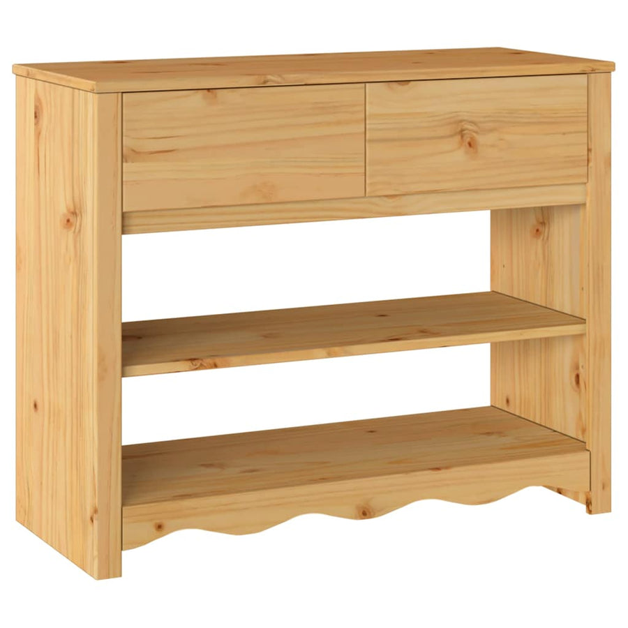 Wandtafel Drammen Eiken 89,5 x 37 x 73 cm Massief grenenhout