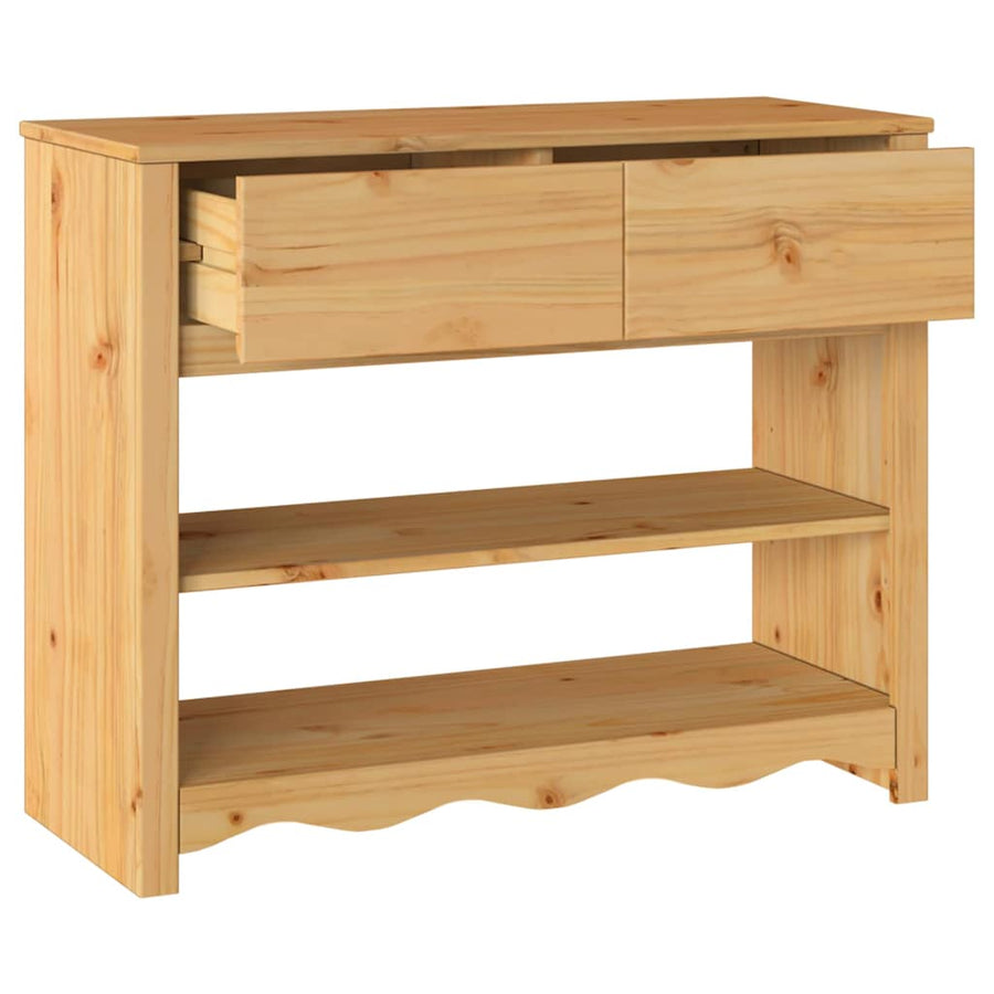 Wandtafel Drammen Eiken 89,5 x 37 x 73 cm Massief grenenhout