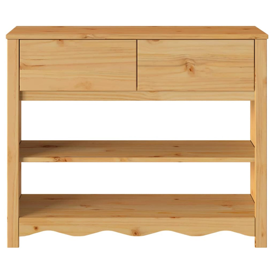 Wandtafel Drammen Eiken 89,5 x 37 x 73 cm Massief grenenhout