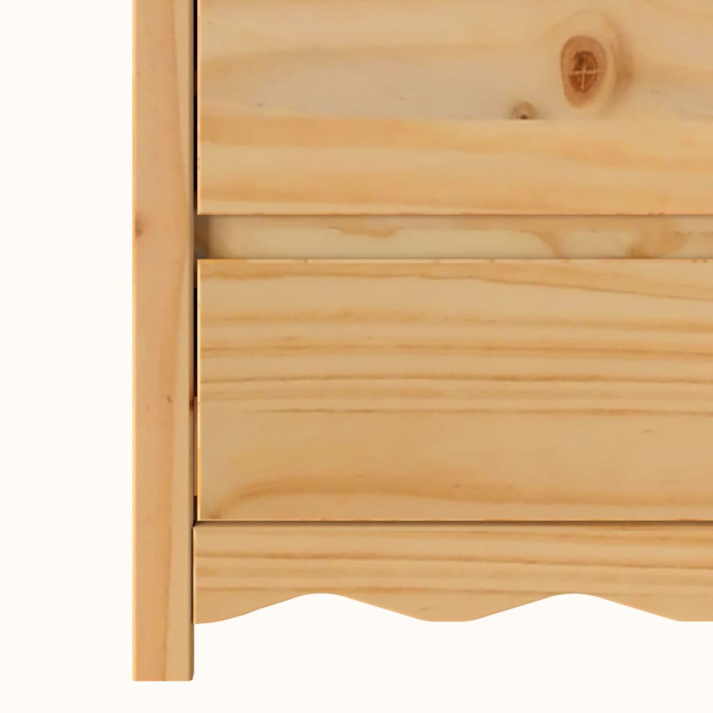 Ladekast Drammen Eiken 76,5 x 40 x 91 cm Massief grenenhout