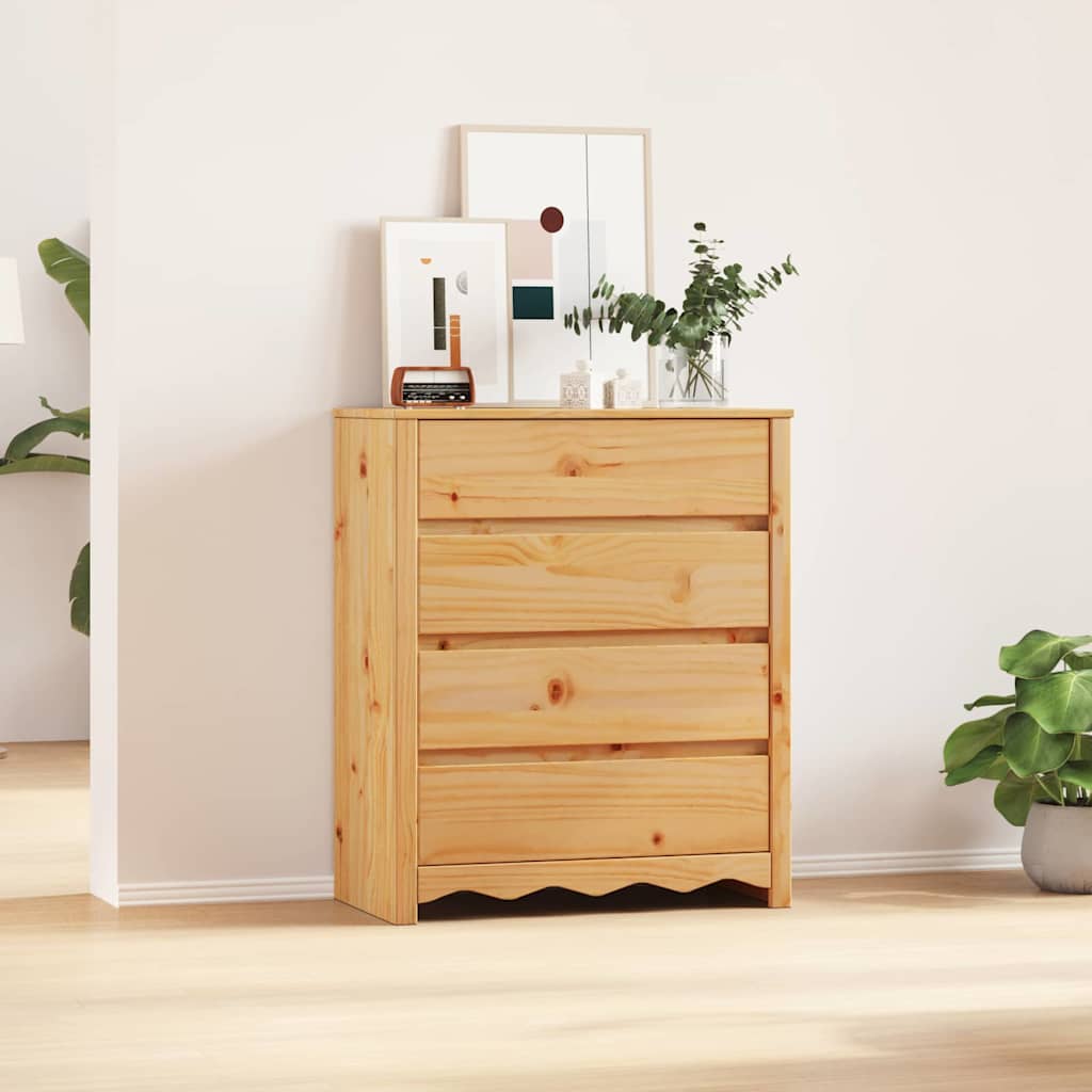 Ladekast Drammen Eiken 76,5 x 40 x 91 cm Massief grenenhout