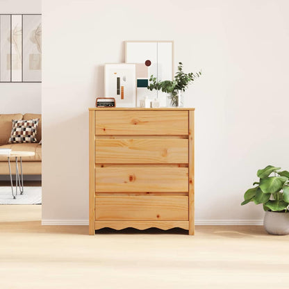 Ladekast Drammen Eiken 76,5 x 40 x 91 cm Massief grenenhout