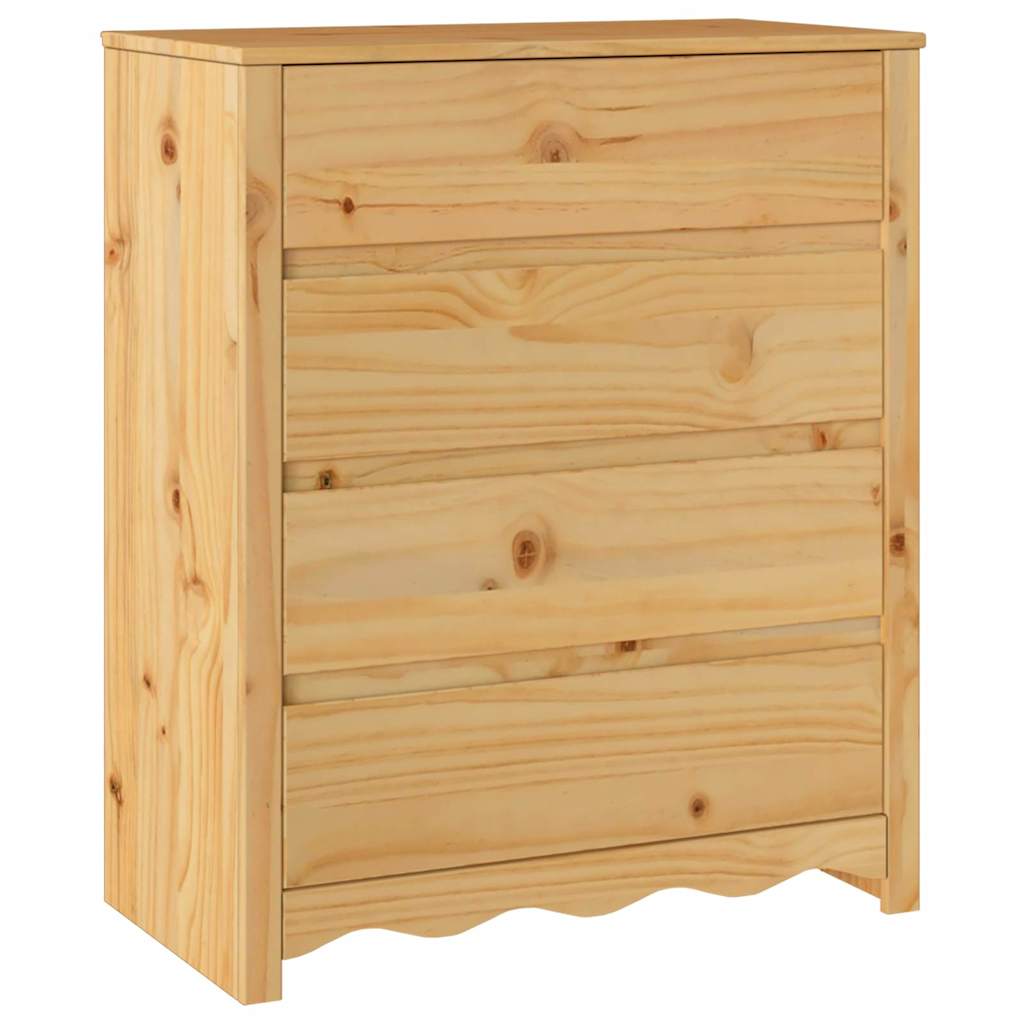 Ladekast Drammen Eiken 76,5 x 40 x 91 cm Massief grenenhout