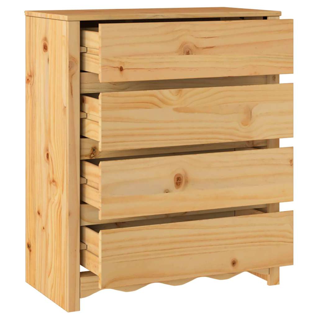 Ladekast Drammen Eiken 76,5 x 40 x 91 cm Massief grenenhout
