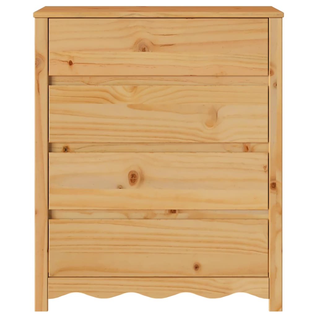 Ladekast Drammen Eiken 76,5 x 40 x 91 cm Massief grenenhout