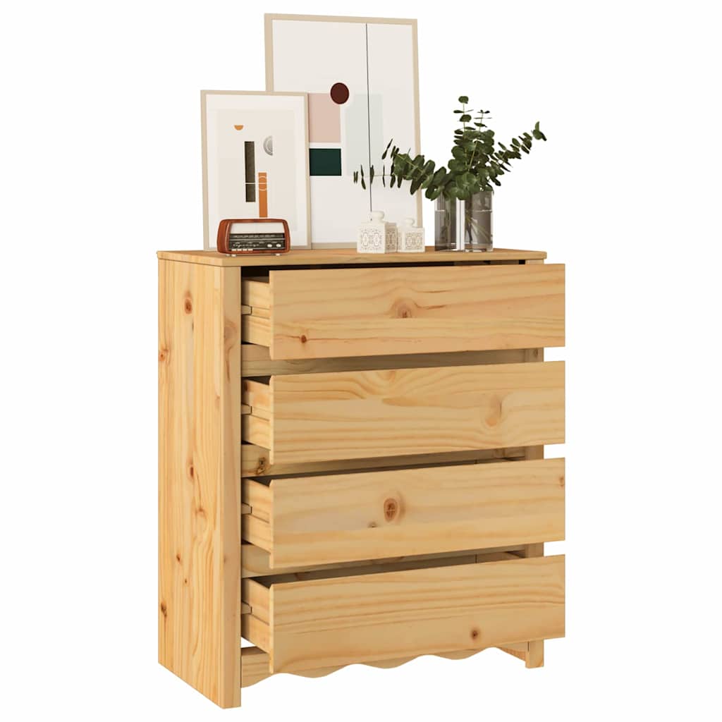 Ladekast Drammen Eiken 76,5 x 40 x 91 cm Massief grenenhout