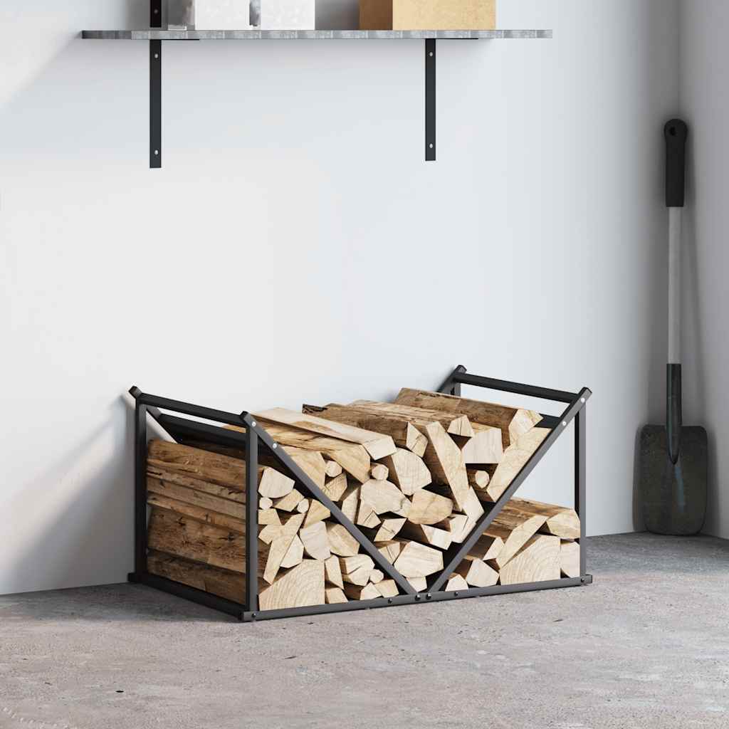 Brandhoutrek 70x43x34,5 cm koudgewalst staal zwart