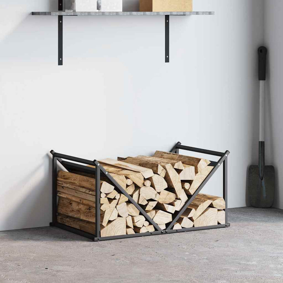 Brandhoutrek 70x43x34,5 cm koudgewalst staal zwart