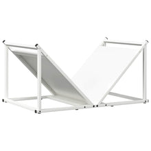 Brandhoutrek 70x43x34,5 cm koudgewalst staal wit