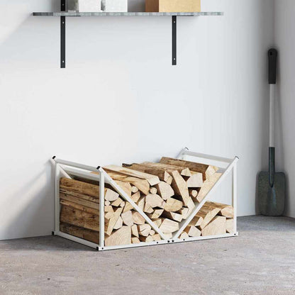 Brandhoutrek 70x43x34,5 cm koudgewalst staal wit