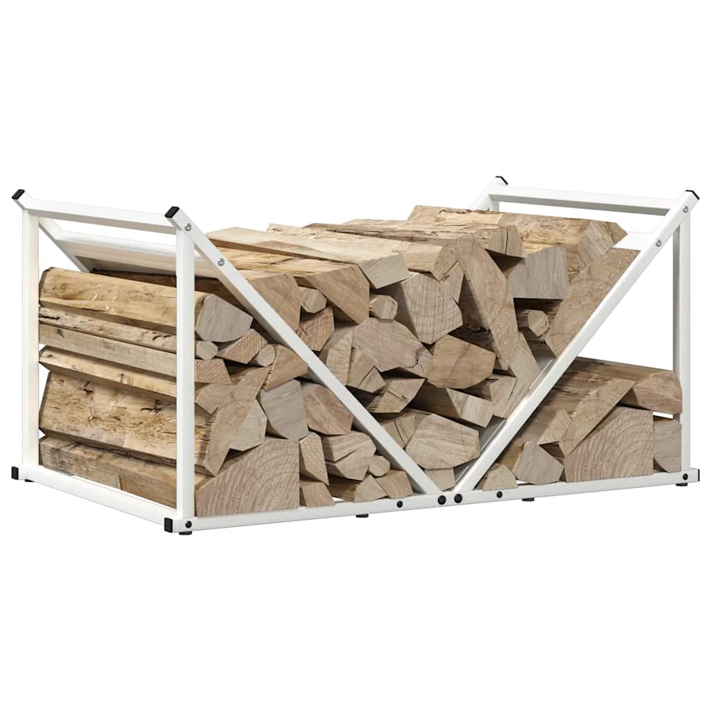 Brandhoutrek 70x43x34,5 cm koudgewalst staal wit