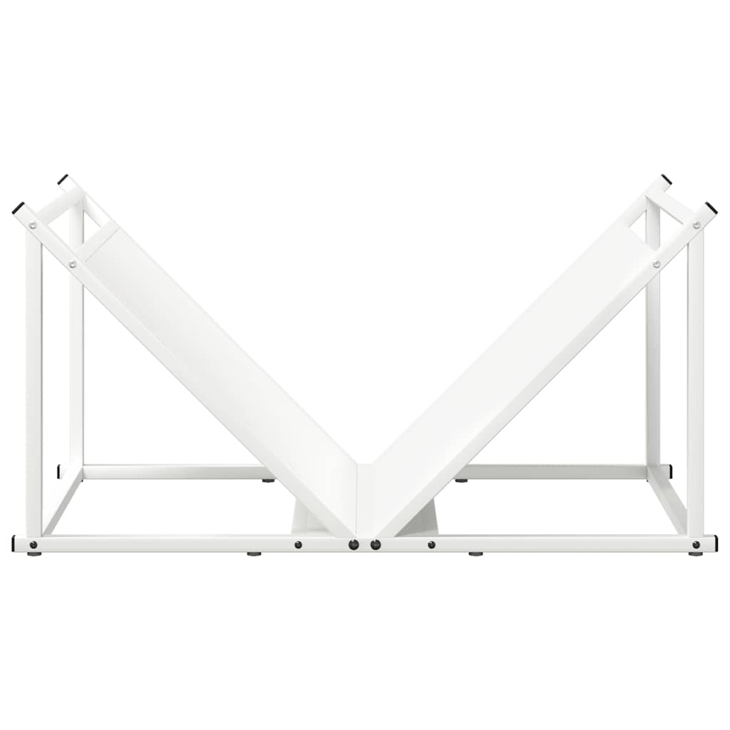 Brandhoutrek 70x43x34,5 cm koudgewalst staal wit
