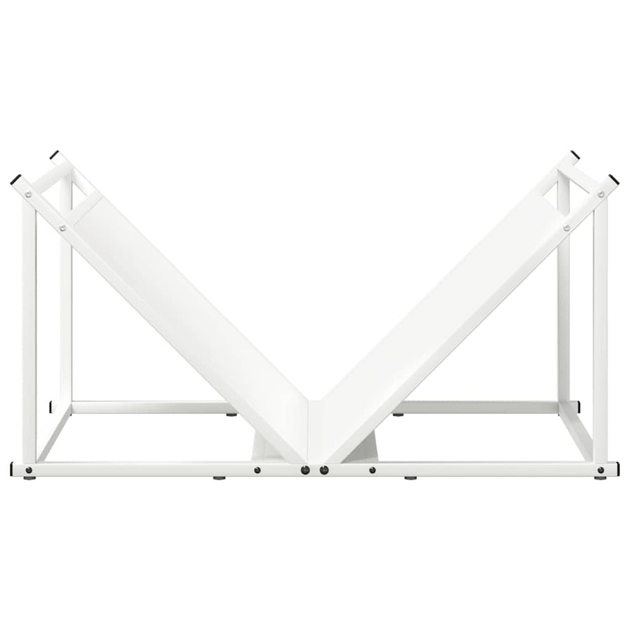 Brandhoutrek 70x43x34,5 cm koudgewalst staal wit