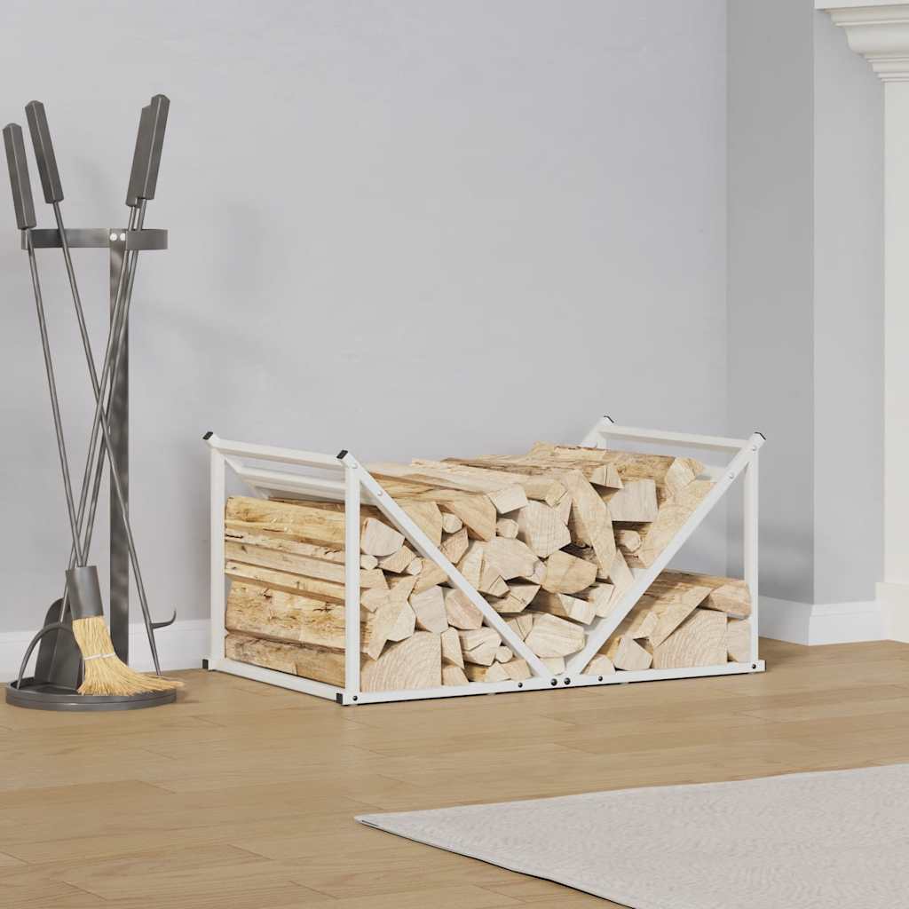 Brandhoutrek 70x43x34,5 cm koudgewalst staal wit