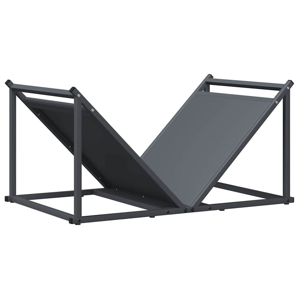 Brandhoutrek 70x43x34,5 cm koudgewalst staal antracietkleurig