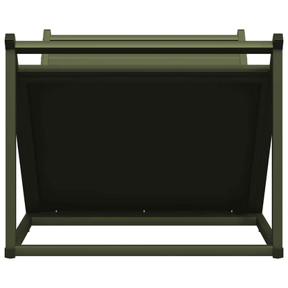 Brandhoutrek 70x43x34,5 cm koudgewalst staal olijfgroen