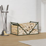 Brandhoutrek 70x43x34,5 cm koudgewalst staal olijfgroen