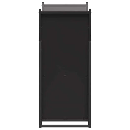 Brandhoutrek 69,5x35x81 cm koudgewalst staal zwart