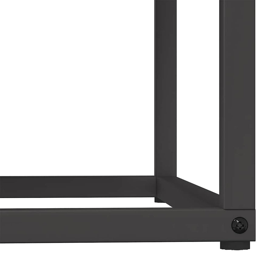 Brandhoutrek 69,5x35x81 cm koudgewalst staal zwart