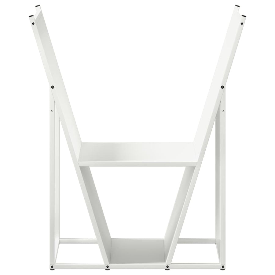 Brandhoutrek 69,5x35x81 cm koudgewalst staal wit