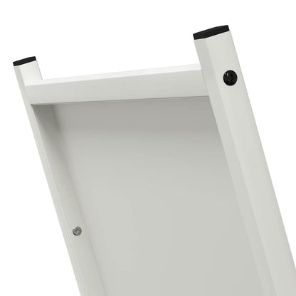 Brandhoutrek 69,5x35x81 cm koudgewalst staal wit