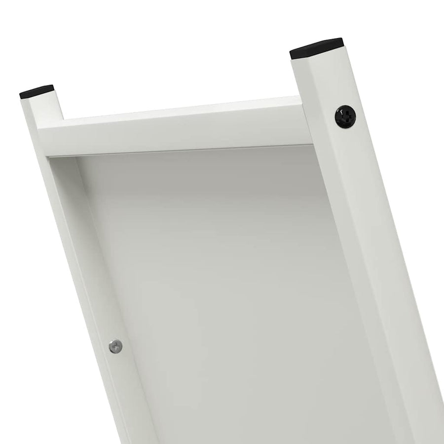 Brandhoutrek 69,5x35x81 cm koudgewalst staal wit