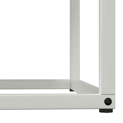 Brandhoutrek 69,5x35x81 cm koudgewalst staal wit
