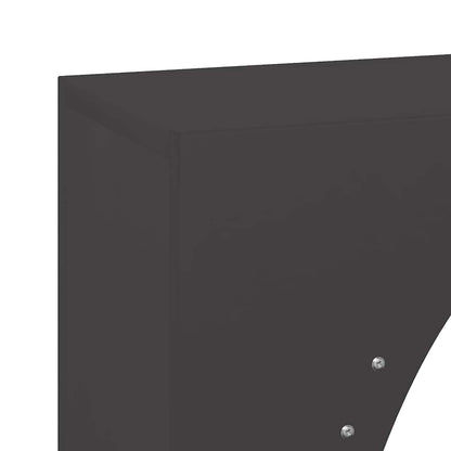 Brandhoutrek 50x23x100 cm koudgewalst staal zwart