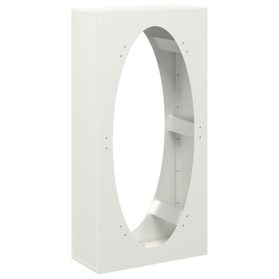 Brandhoutrek 50x23x100 cm koudgewalst staal wit