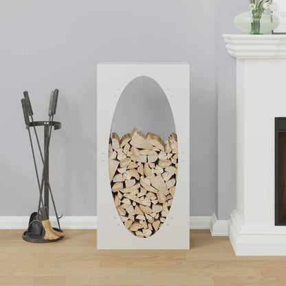 Brandhoutrek 50x23x100 cm koudgewalst staal wit