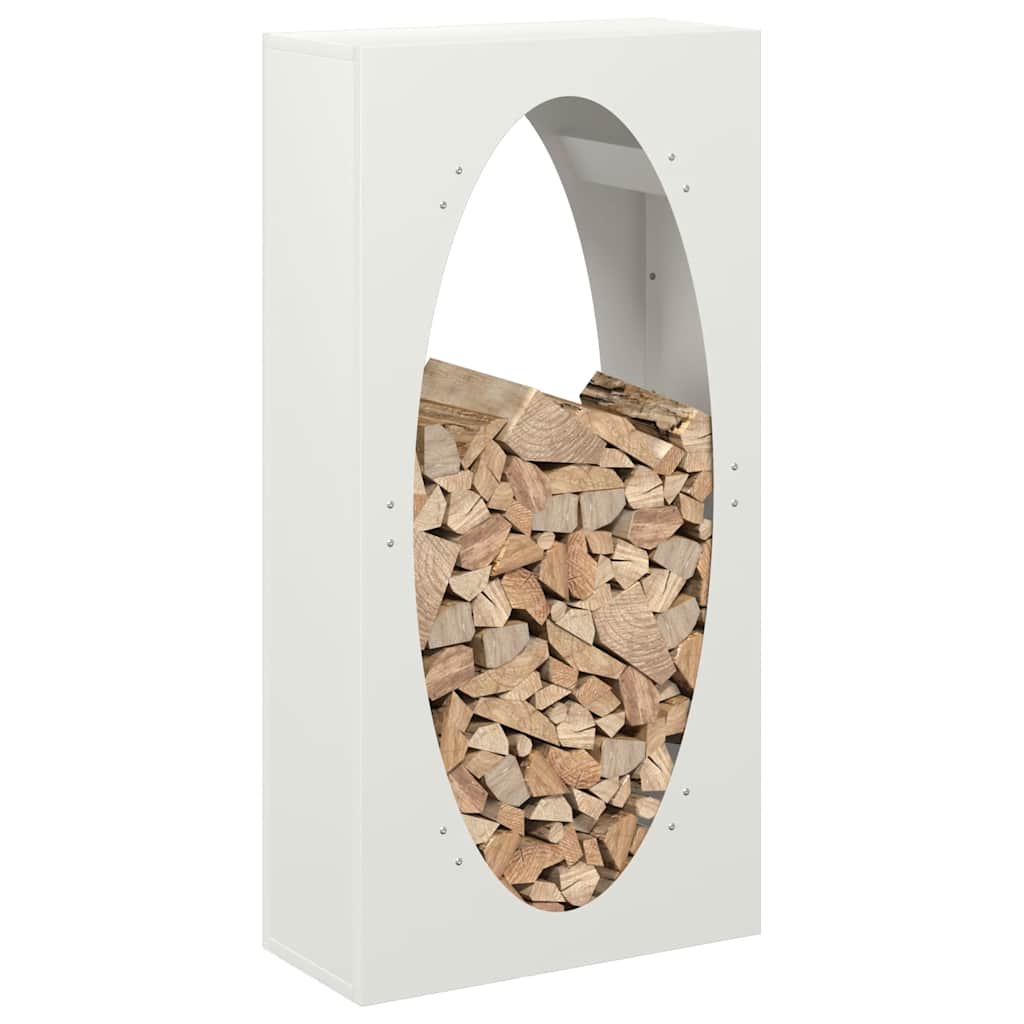 Brandhoutrek 50x23x100 cm koudgewalst staal wit