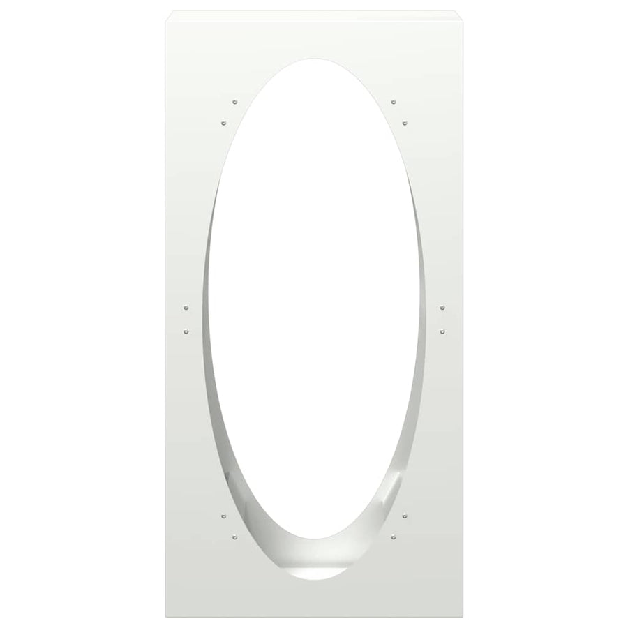 Brandhoutrek 50x23x100 cm koudgewalst staal wit