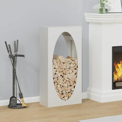 Brandhoutrek 50x23x100 cm koudgewalst staal wit