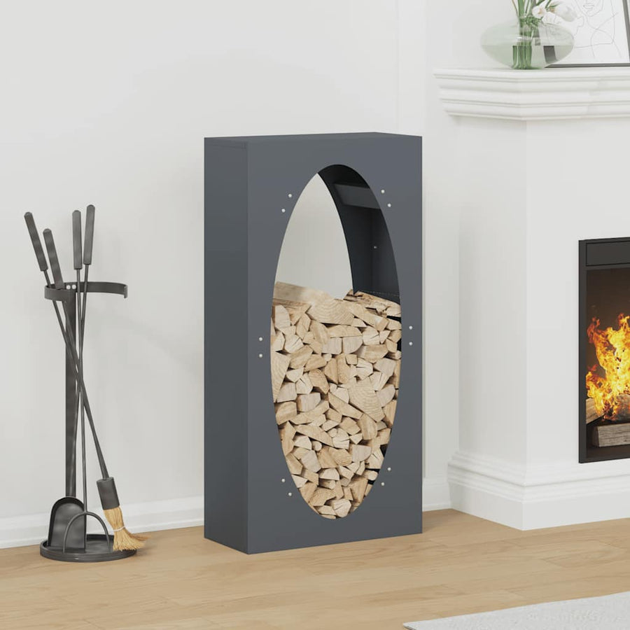 Brandhoutrek 50x23x100 cm koudgewalst staal antracietkleurig