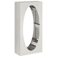 Brandhoutrek 50x23x100 cm roestvrij staal