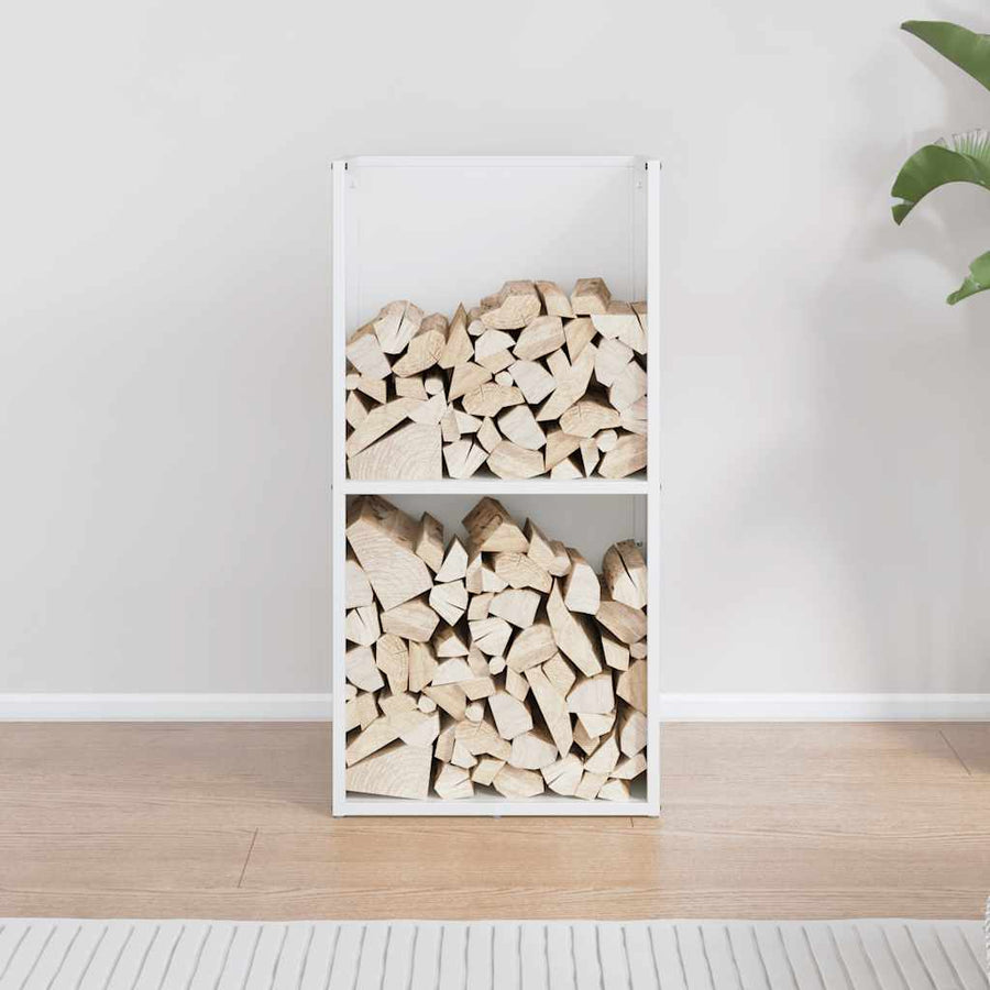 Brandhoutrek 40x30x80 cm koudgewalst staal wit