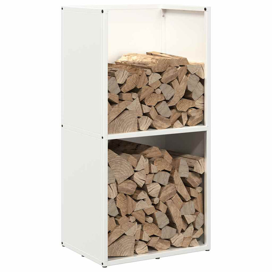 Brandhoutrek 40x30x80 cm koudgewalst staal wit